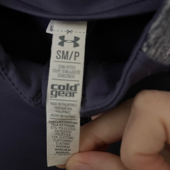 Under Armour Purple and Grey Cold Gear Half Zip Jacket SM/P - Picture 6 of 6